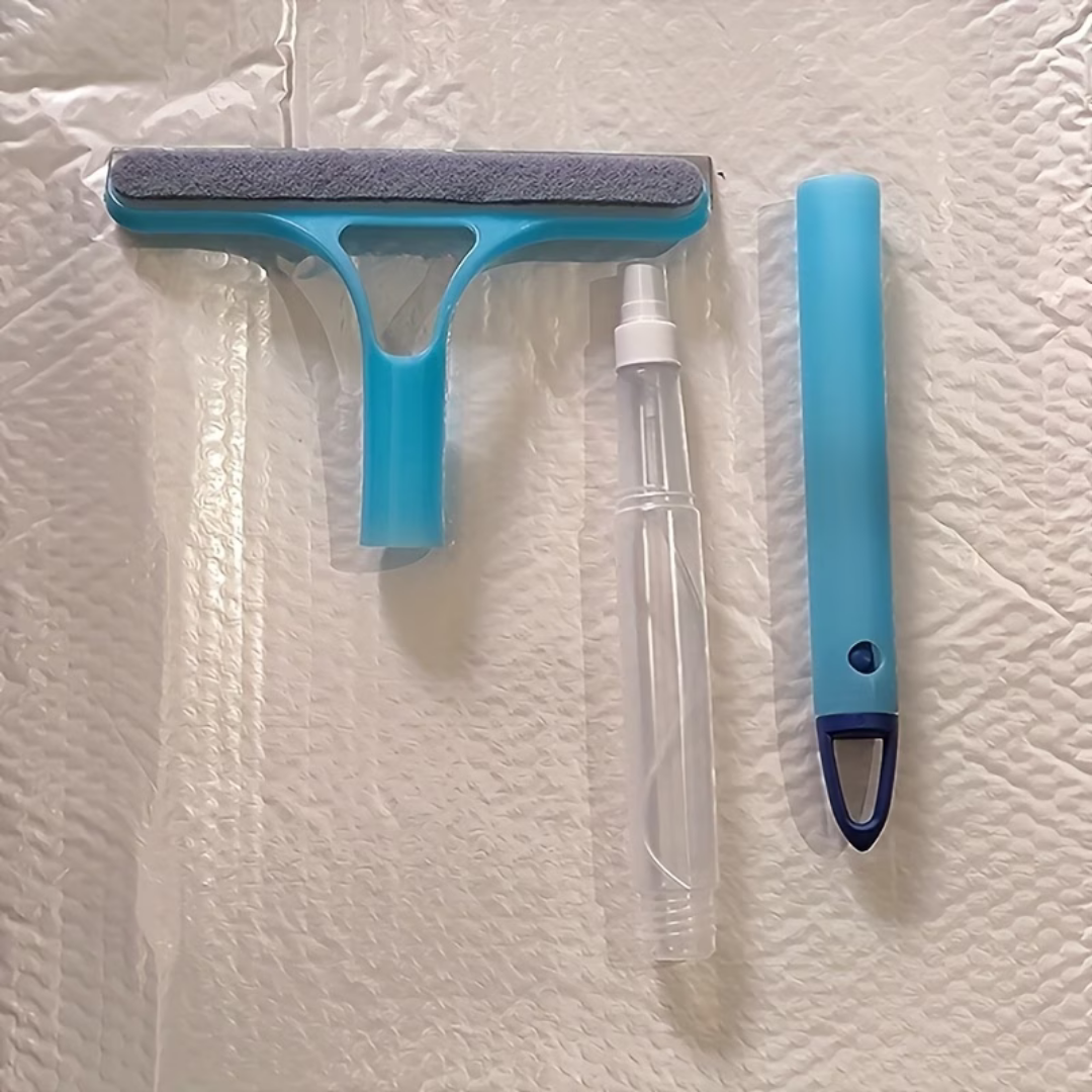 4 in 1 Spreyli Çek Çekli Camsil ve Fırça Aparatı