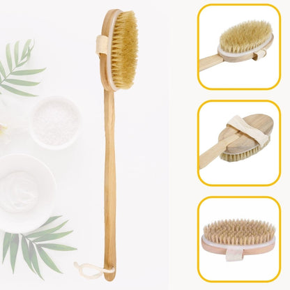 Organik Doğal At Kılı Banyo Fırçası