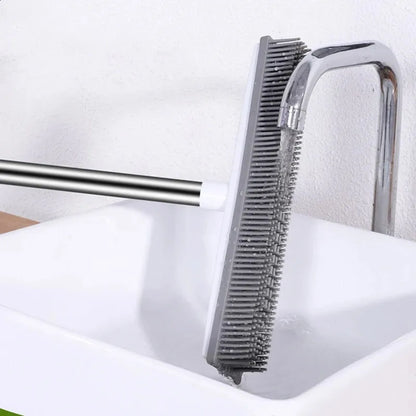 Teleskopik Saplı Kauçuk Temizlik Fırçası (Her Yerde Etkili)