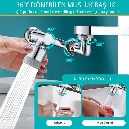 Robotik Musluk Başlığı 1080 Derece