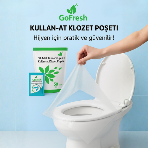 50 Adet Kullan-At Klozet Poşeti
