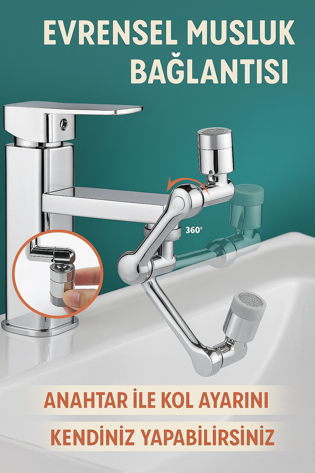 Robotik Musluk Başlığı 1080 Derece