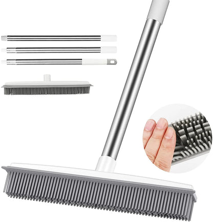 Teleskopik Saplı Kauçuk Temizlik Fırçası (Her Yerde Etkili)