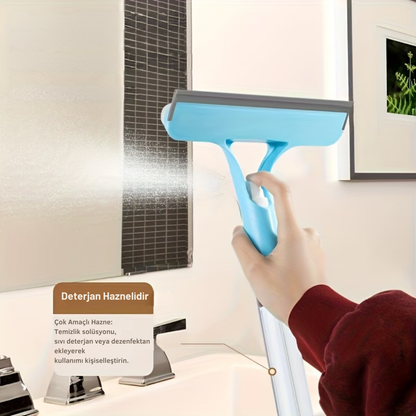 4 in 1 Spreyli Çek Çekli Camsil ve Fırça Aparatı