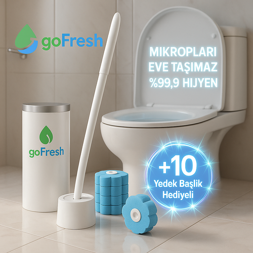 GoFresh Hijyenik Tuvalet Fırçası (+10 Adet Hediye Başlıklı)